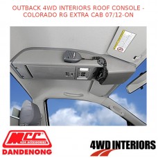 OUTBACK 4WD INTERIORS ROOF CONSOLE - COLORADO RG EXTRA CAB 07/12-ON